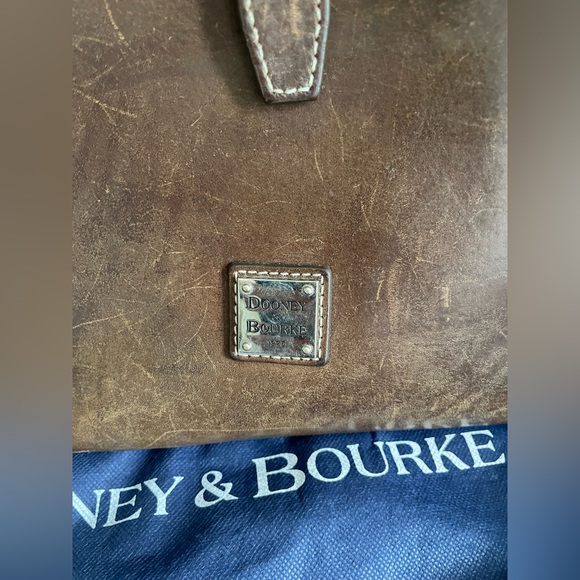 Dooney & Bourke Leather Shoulder Bag - Picture 5 of 7